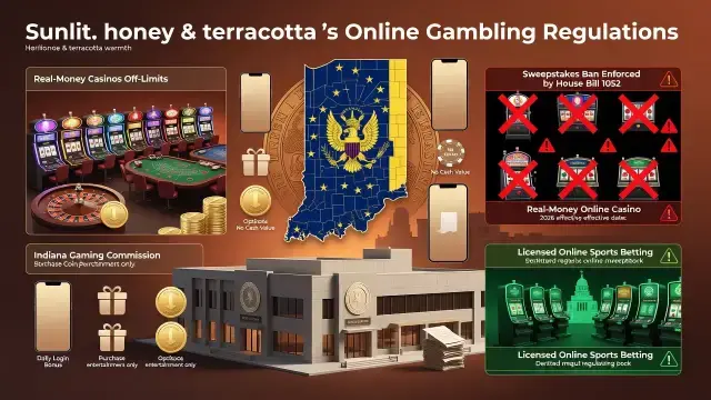 Indiana Blocks Real-Money Online Casinos, Leaving Social Play Legal